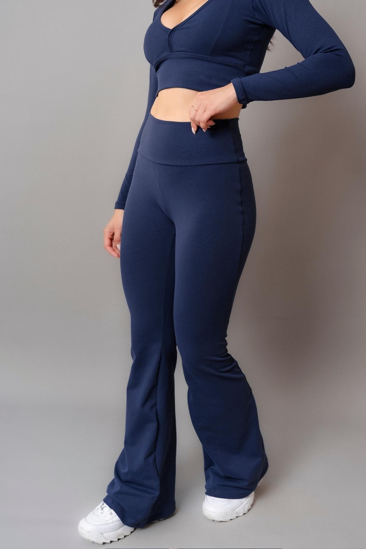 LEGGING FLARE AZUL MARINO
