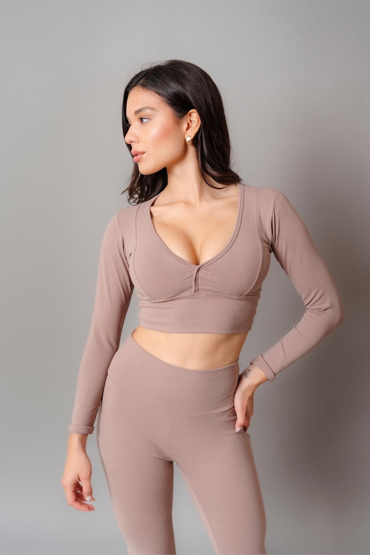SET SPORTY CACAO (TOP + FLARE)