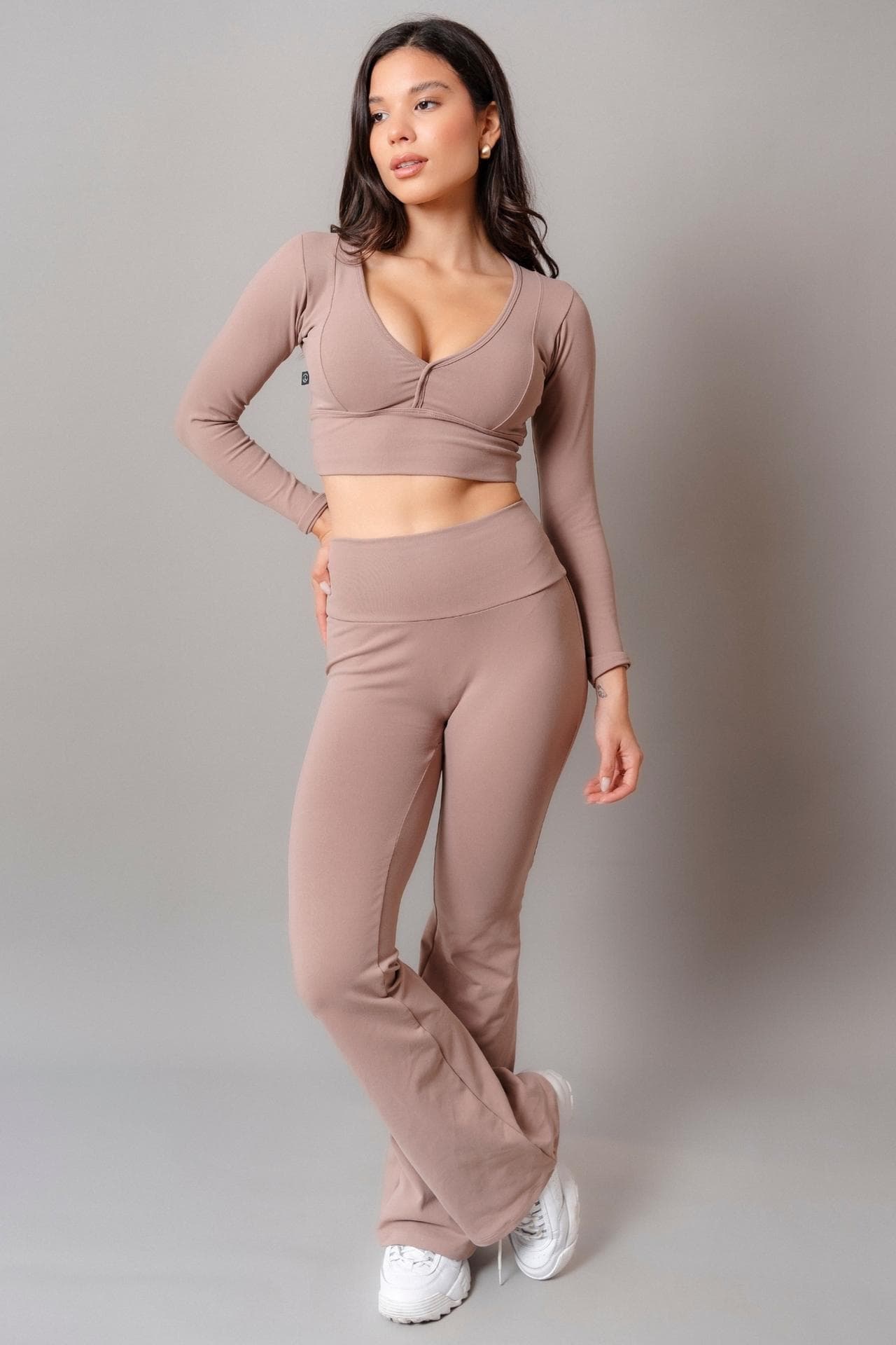 SET SPORTY CACAO (TOP + FLARE)