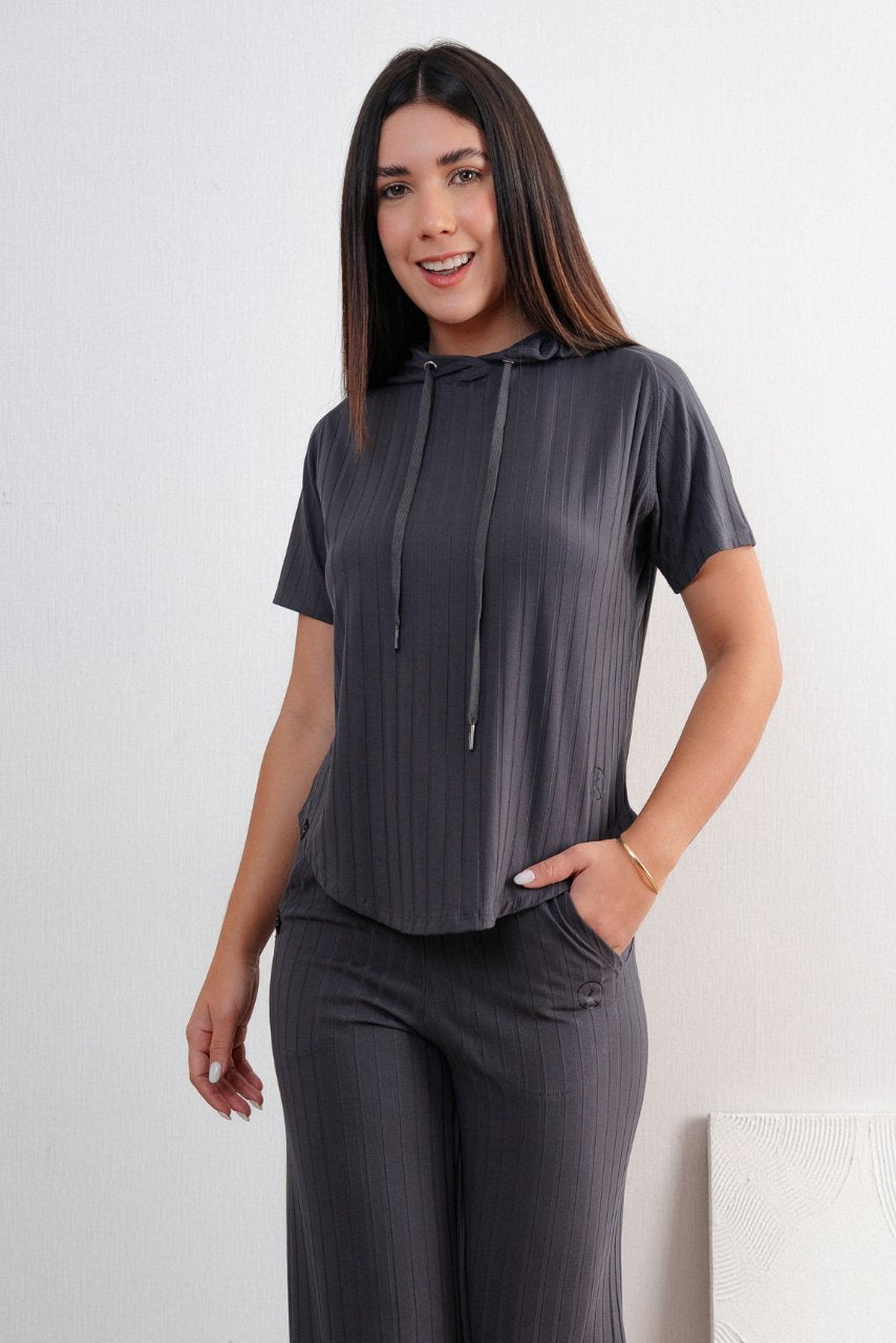 POLO M/C AGORA WINTER GRIS OSCURO