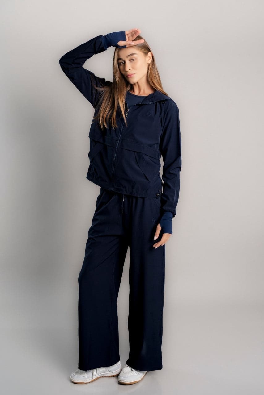 SET OVERTRIP AIR AZUL MARINO (CASACA + PALAZZO)