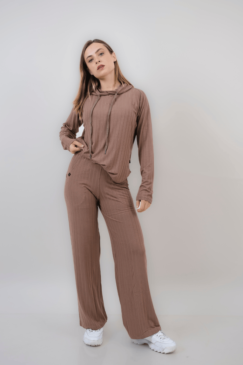 SET AGORA CAPUCCINO (POLERA + PALAZZO)