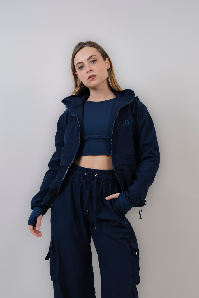 CASACA CORTAVIENTO OVERTRIP AZUL MARINO