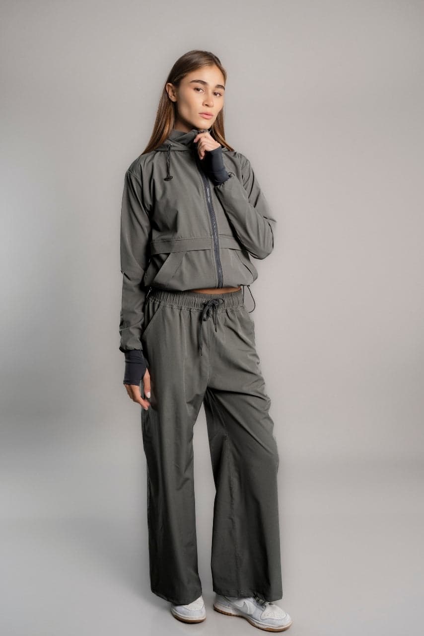 SET OVERTRIP AIR GRIS ARENA (CASACA + PALAZZO)