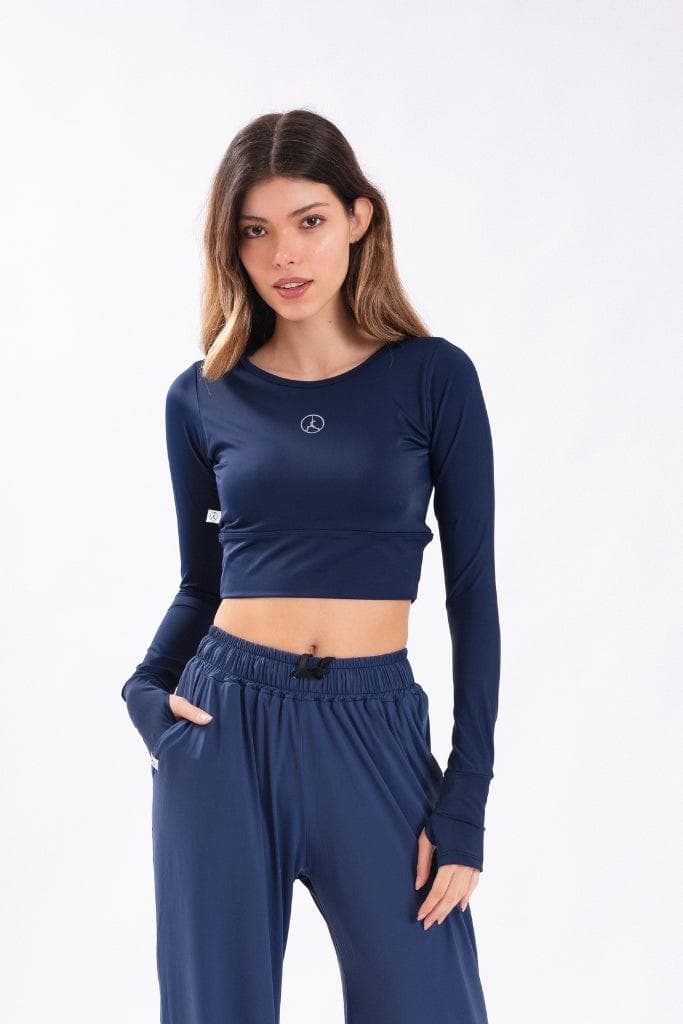 TOP LONG YOGA AZUL OCEANO