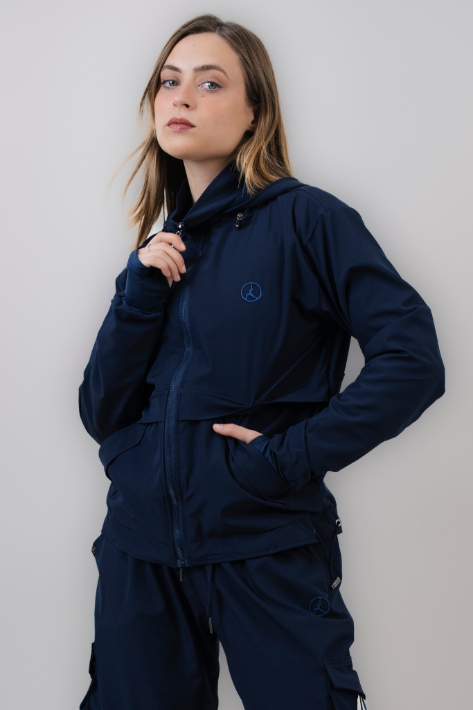 CASACA CORTAVIENTO OVERTRIP AZUL MARINO