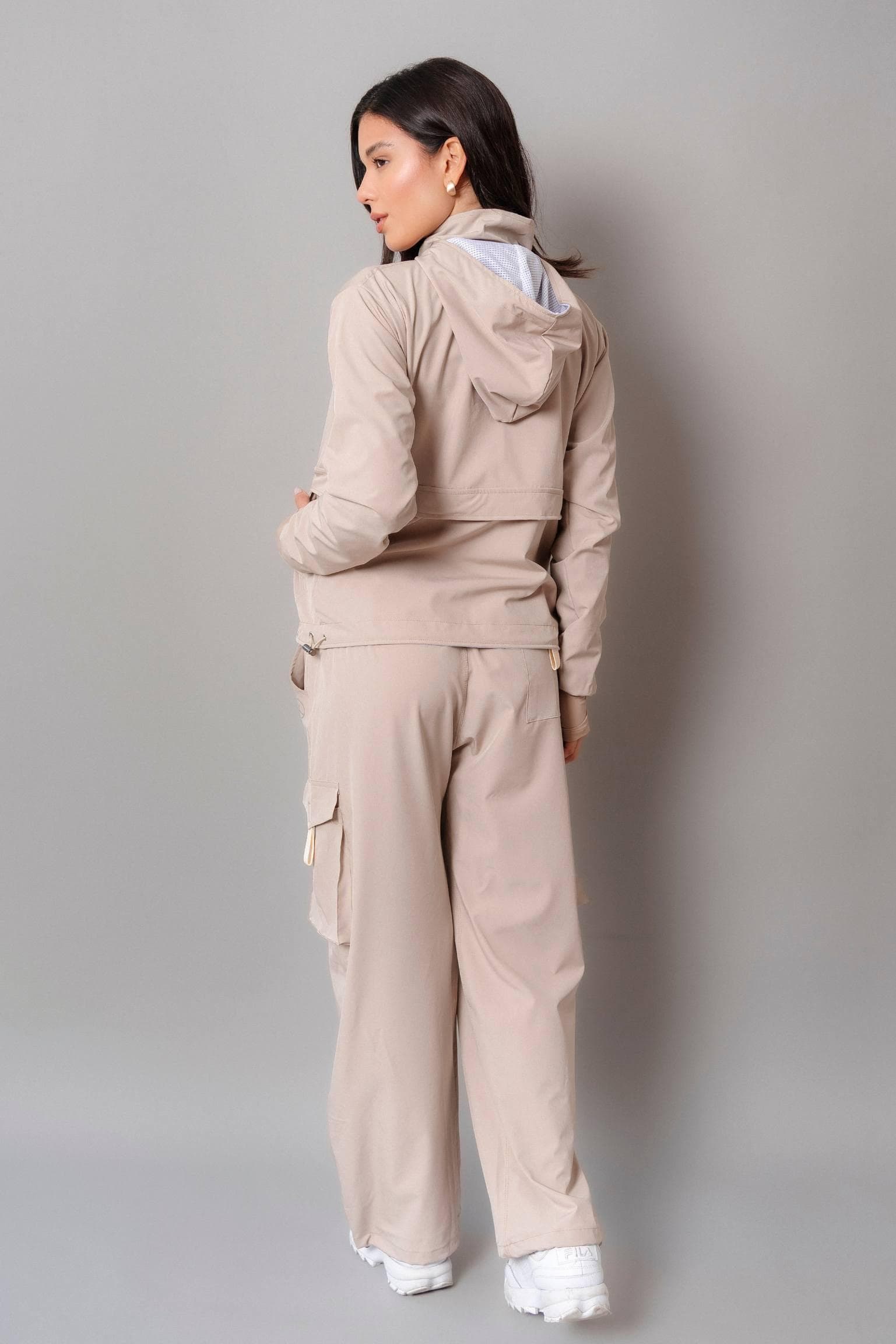 CASACA CORTAVIENTO OVERTRIP BEIGE