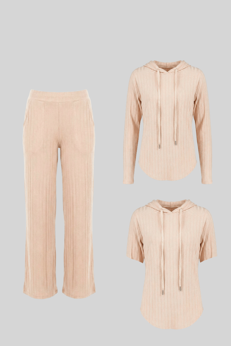 Pack Nude Agora: Palazzo + Polera agora + Polo agora