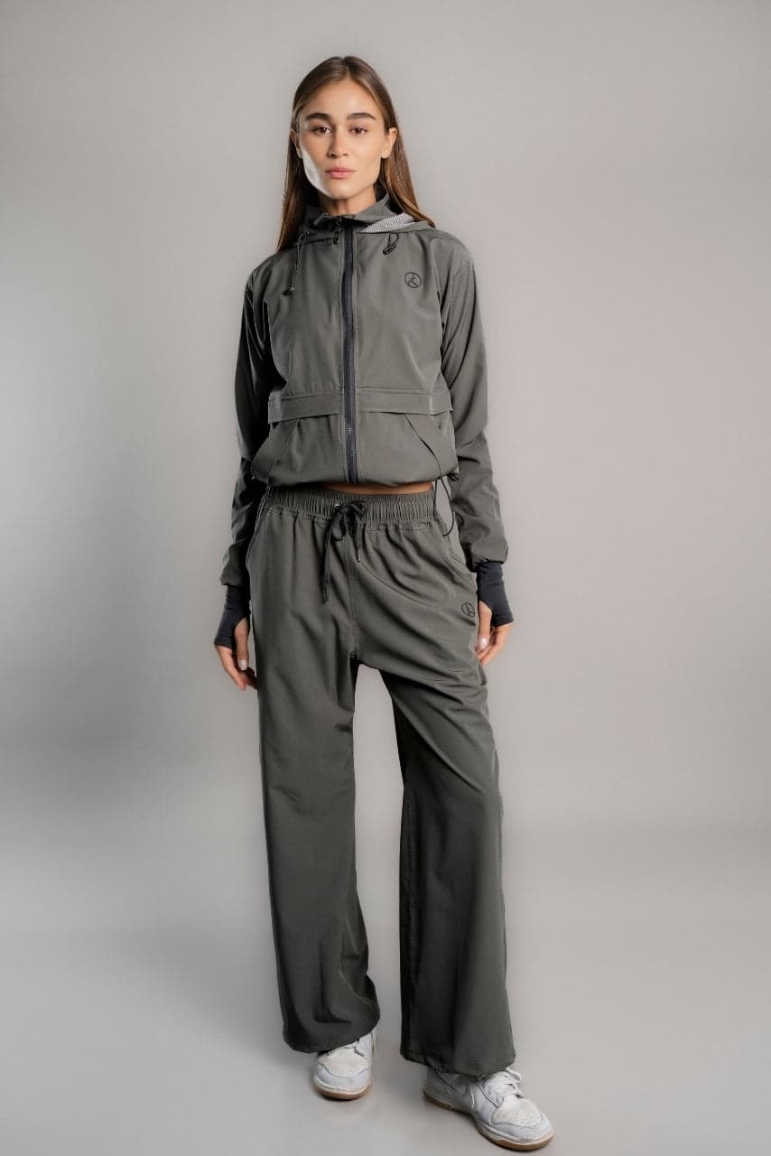 SET OVERTRIP AIR GRIS ARENA (CASACA + PALAZZO)