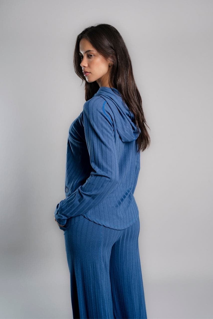 SET AGORA AZUL ACERO (POLERA + PALAZZO)