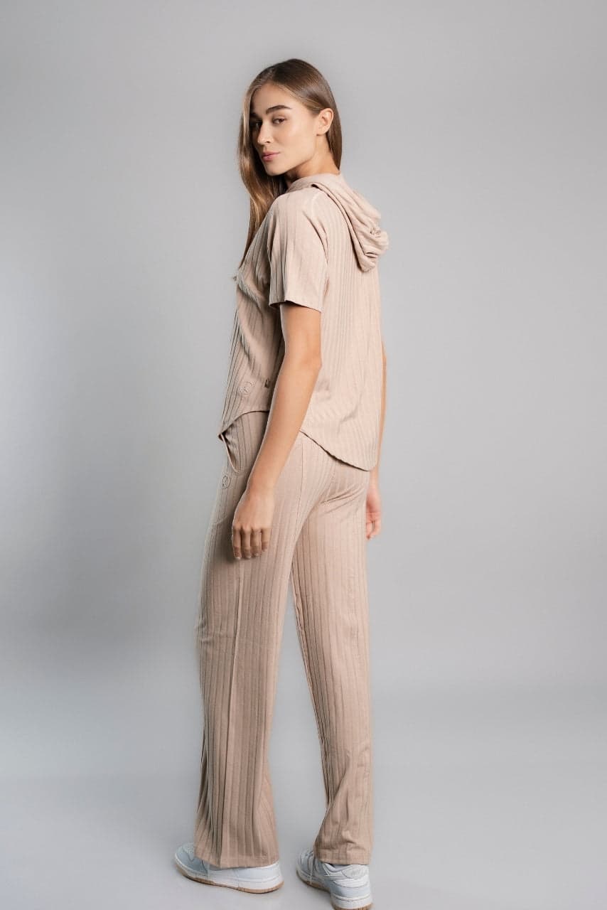 SET AGORA BEIGE (POLERA + PALAZZO)