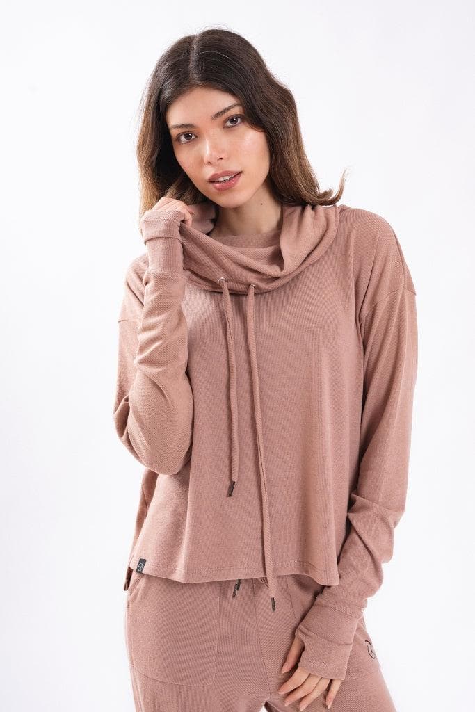 Polera rose cuello alto comfy