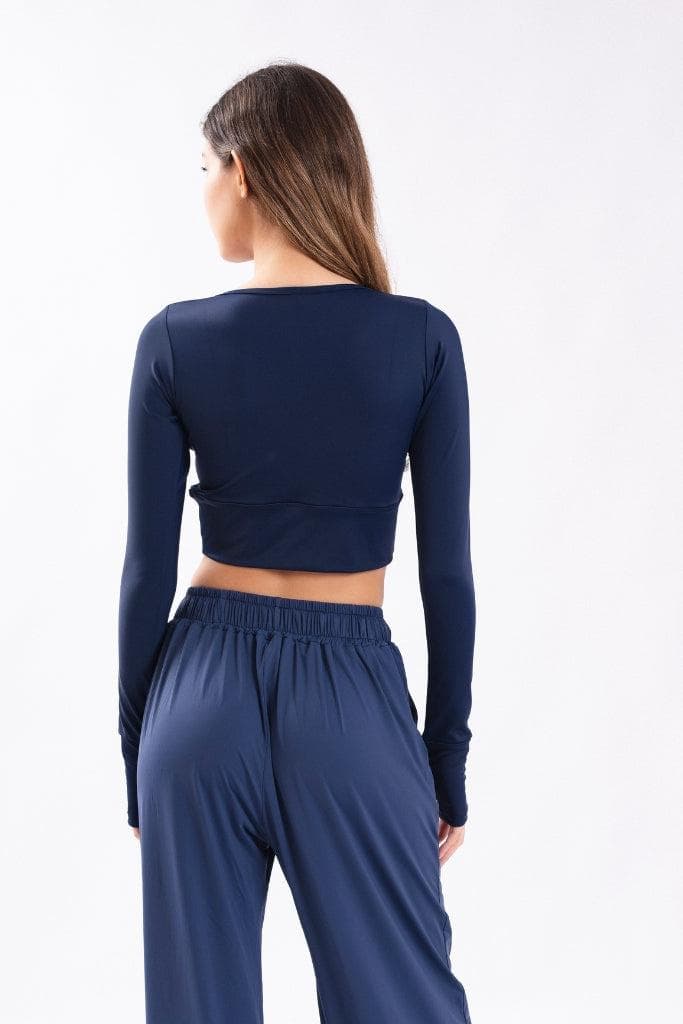 TOP LONG YOGA AZUL OCEANO