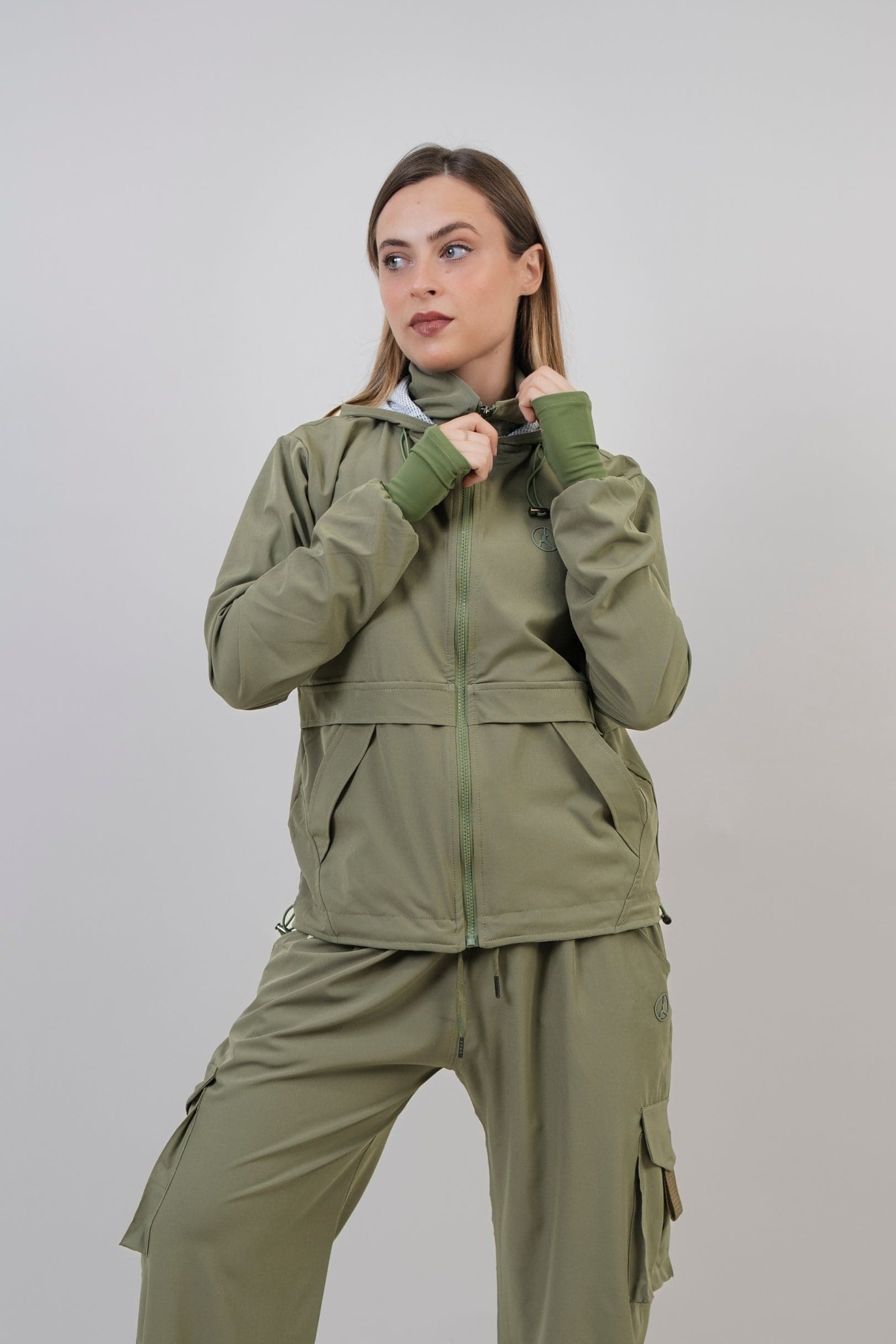 Pack Olivo: 01 set overtrip + 01 set agora (casaca, cargo, polera y palazzo)