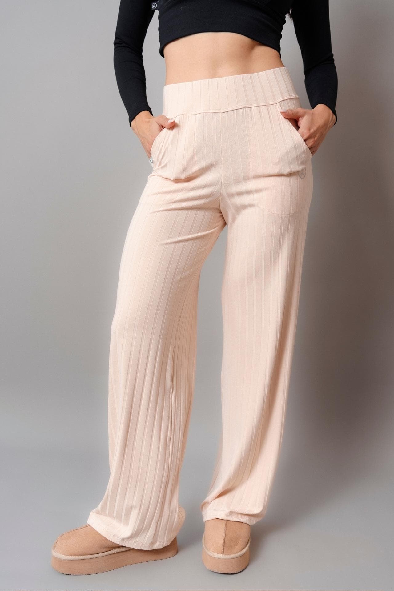 SET AGORA BEIGE LIGHT (POLERA + PALAZZO)