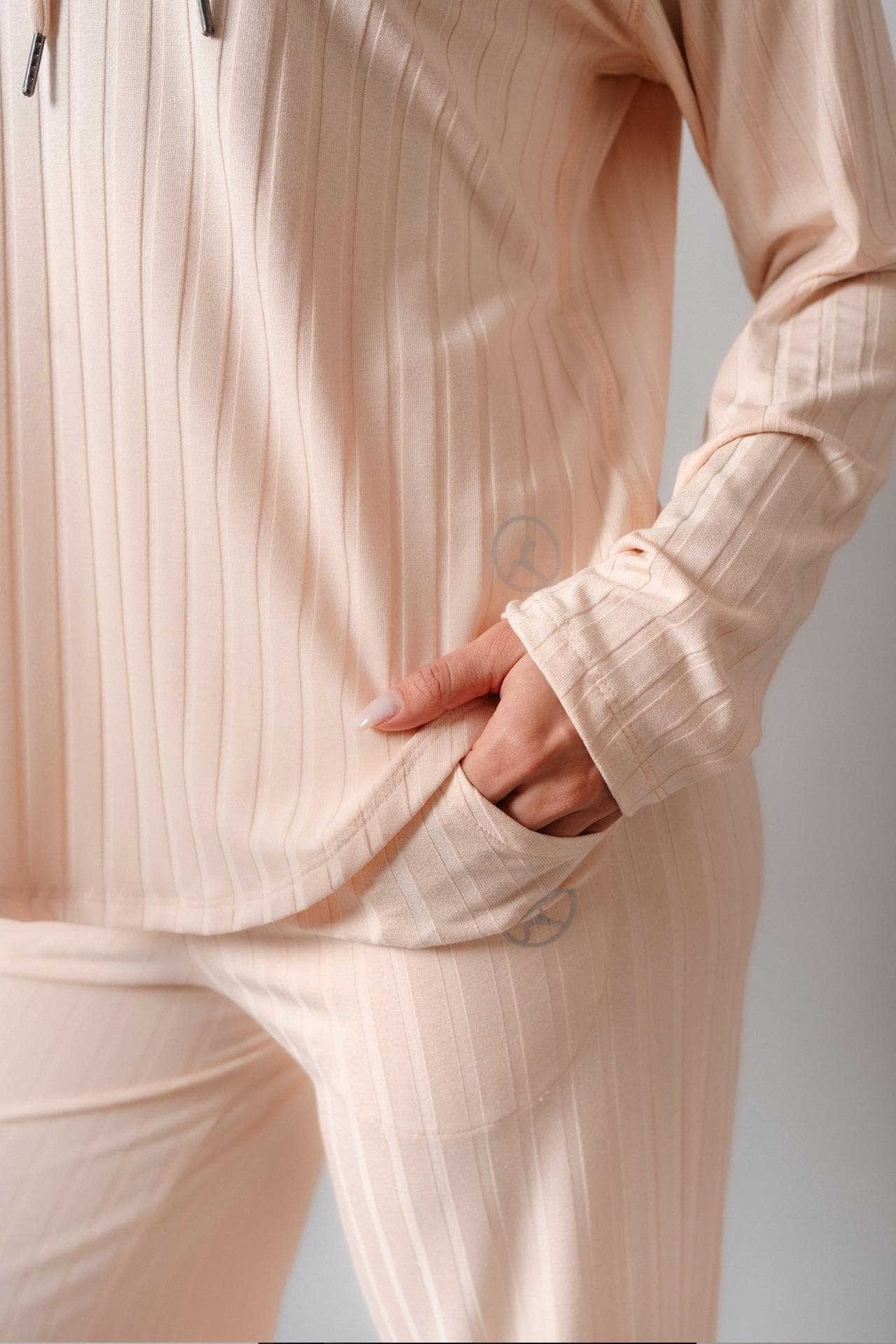 SET AGORA WINTER BEIGE LIGHT (POLO + PALAZZO)