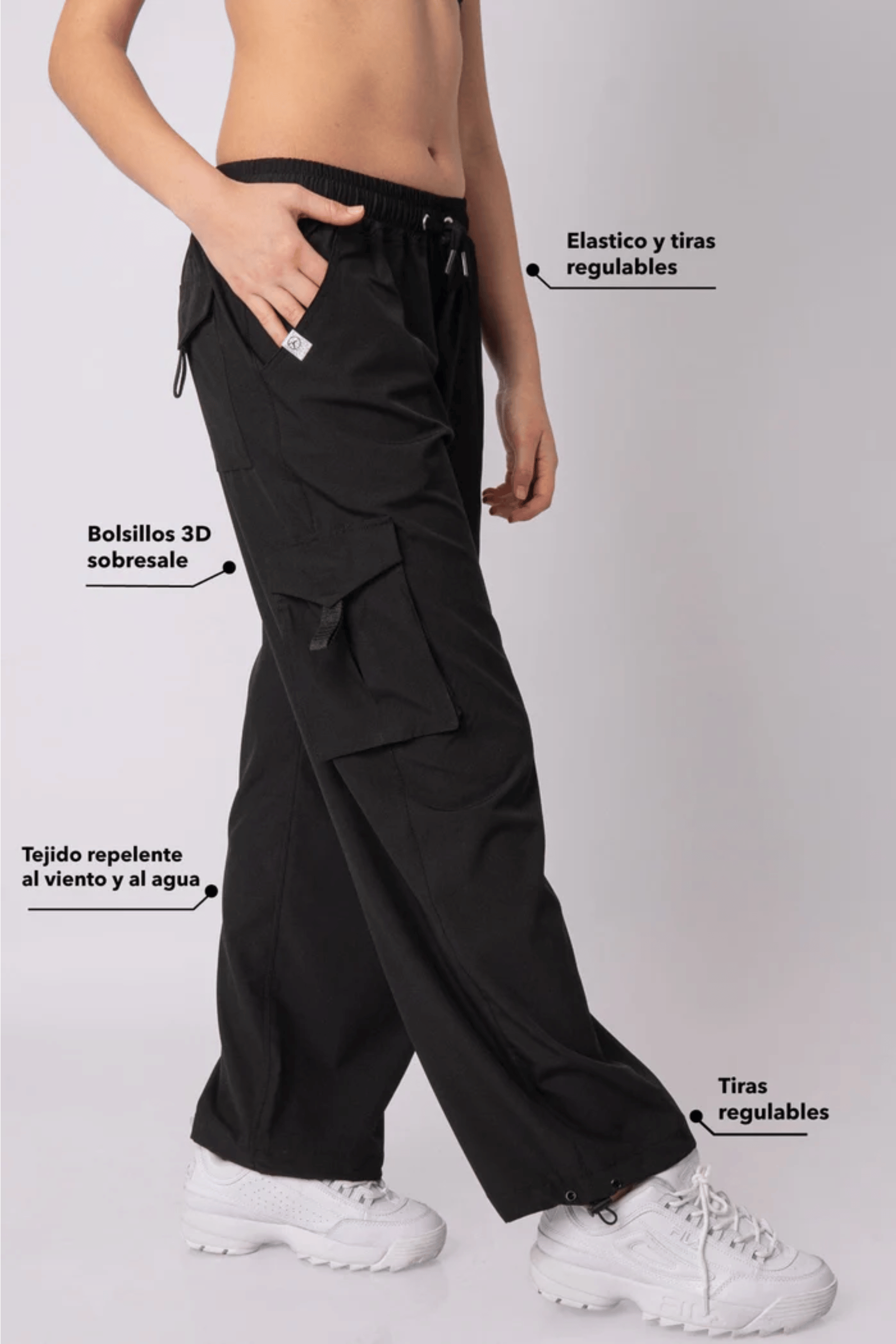 SET OVERTRIP NEGRO (CASACA + CARGO)