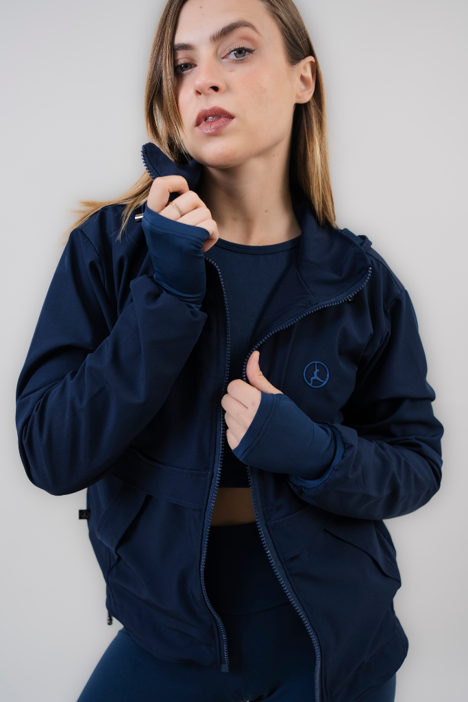 CASACA CORTAVIENTO OVERTRIP AZUL MARINO