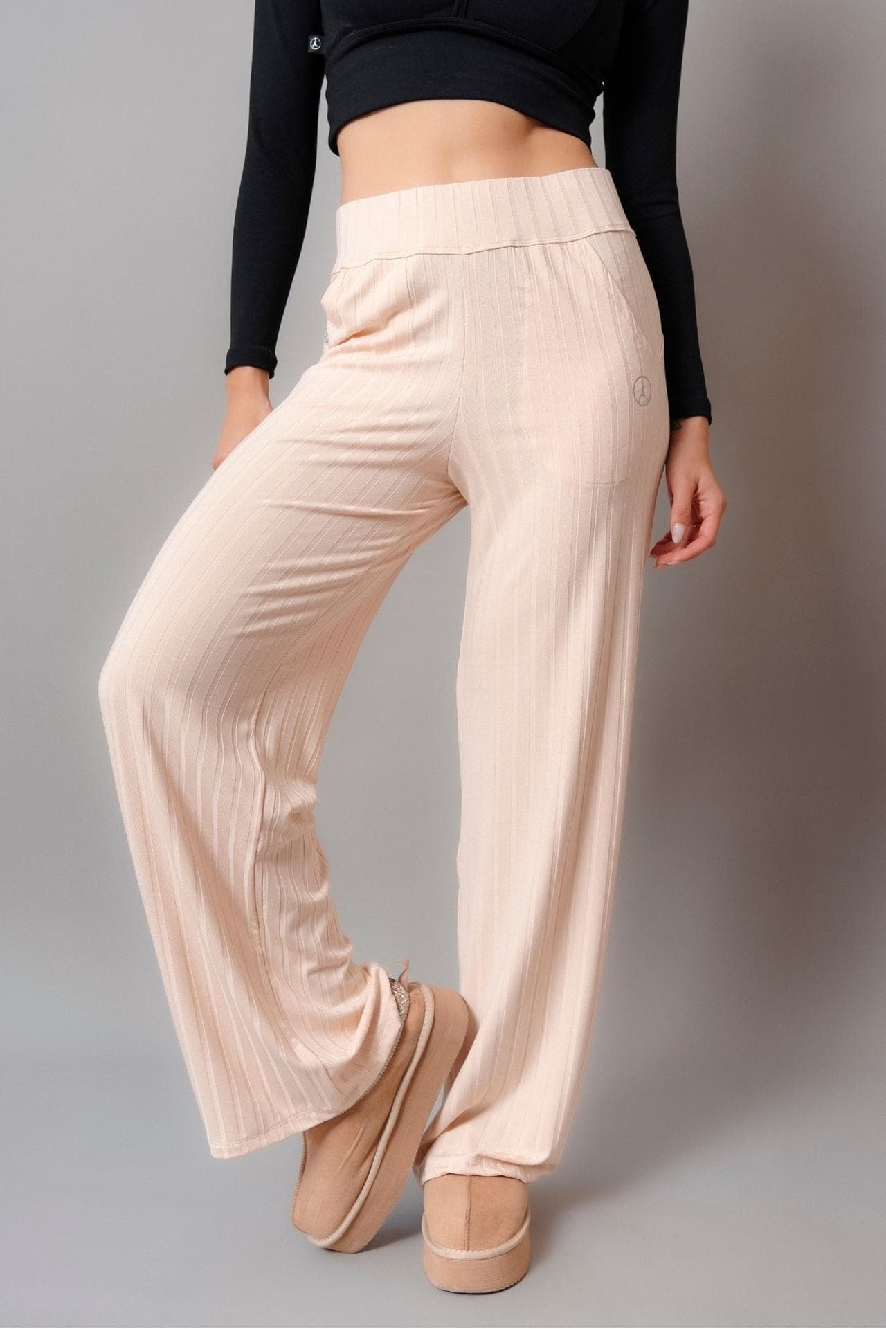 SET AGORA BEIGE LIGHT (POLERA + PALAZZO)