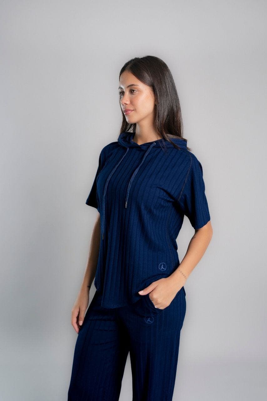 SET AGORA AZUL MARINO (POLO + PALAZZO)