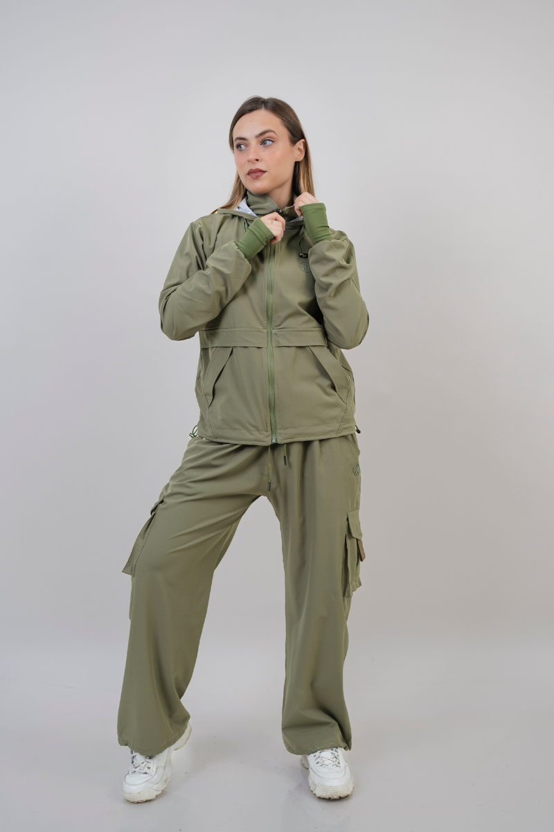 SET OVERTRIP VERDE OLIVO (CASACA + CARGO)