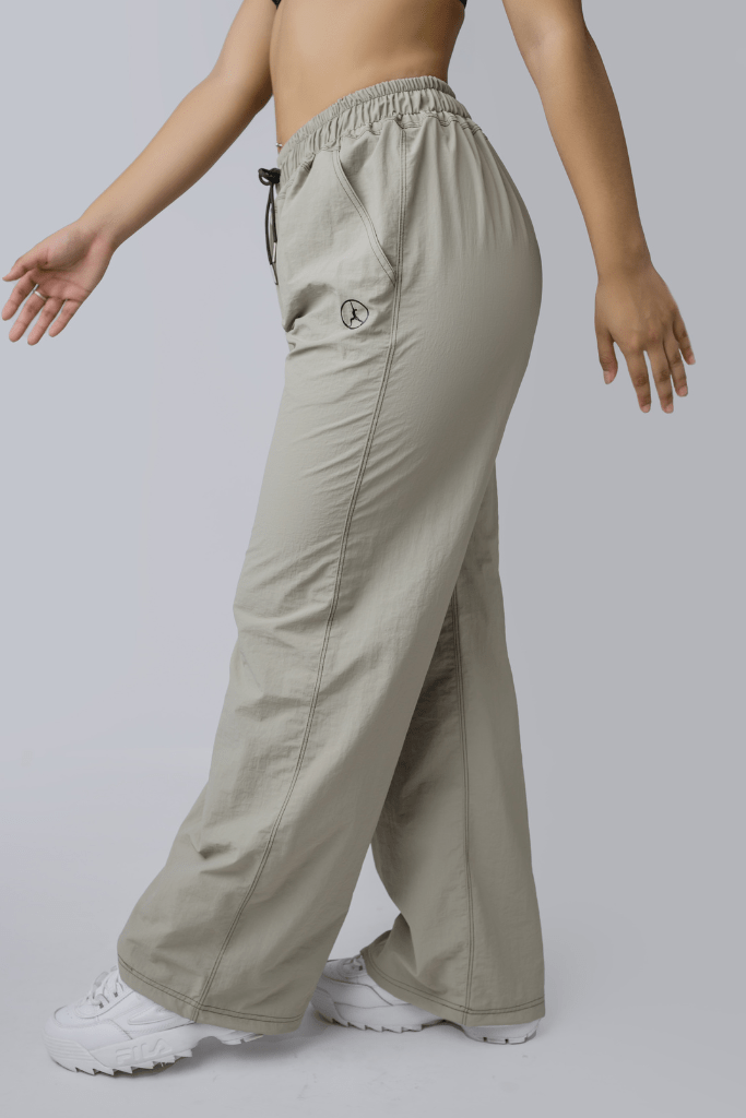 PANTALON PALAZZO VERDE OLIVO