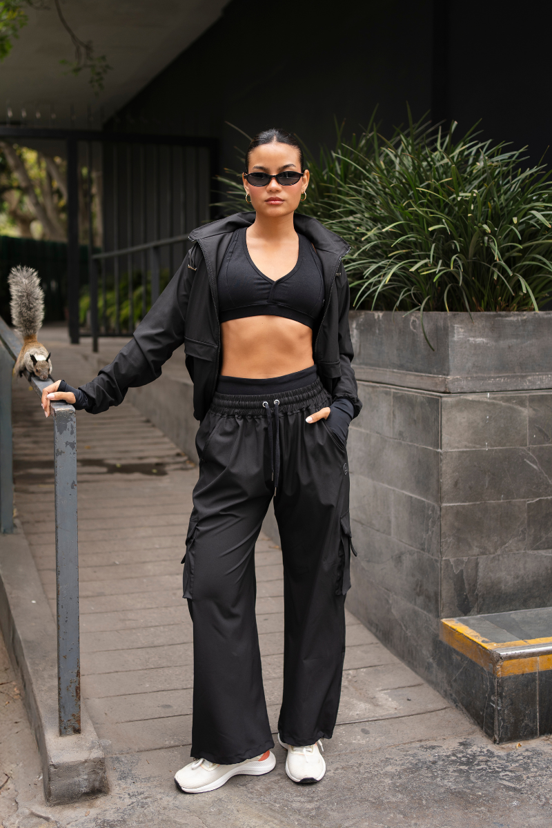 SET OVERTRIP NEGRO (CASACA + CARGO)