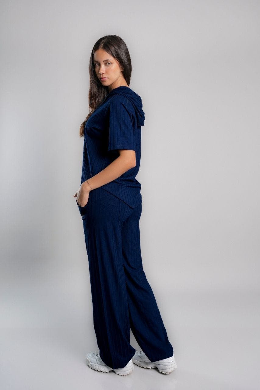 SET AGORA AZUL MARINO (POLO + PALAZZO)