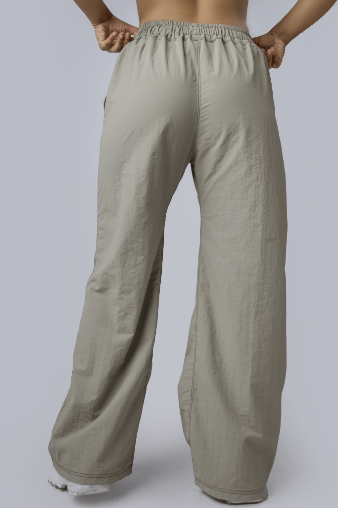 PANTALON PALAZZO VERDE OLIVO