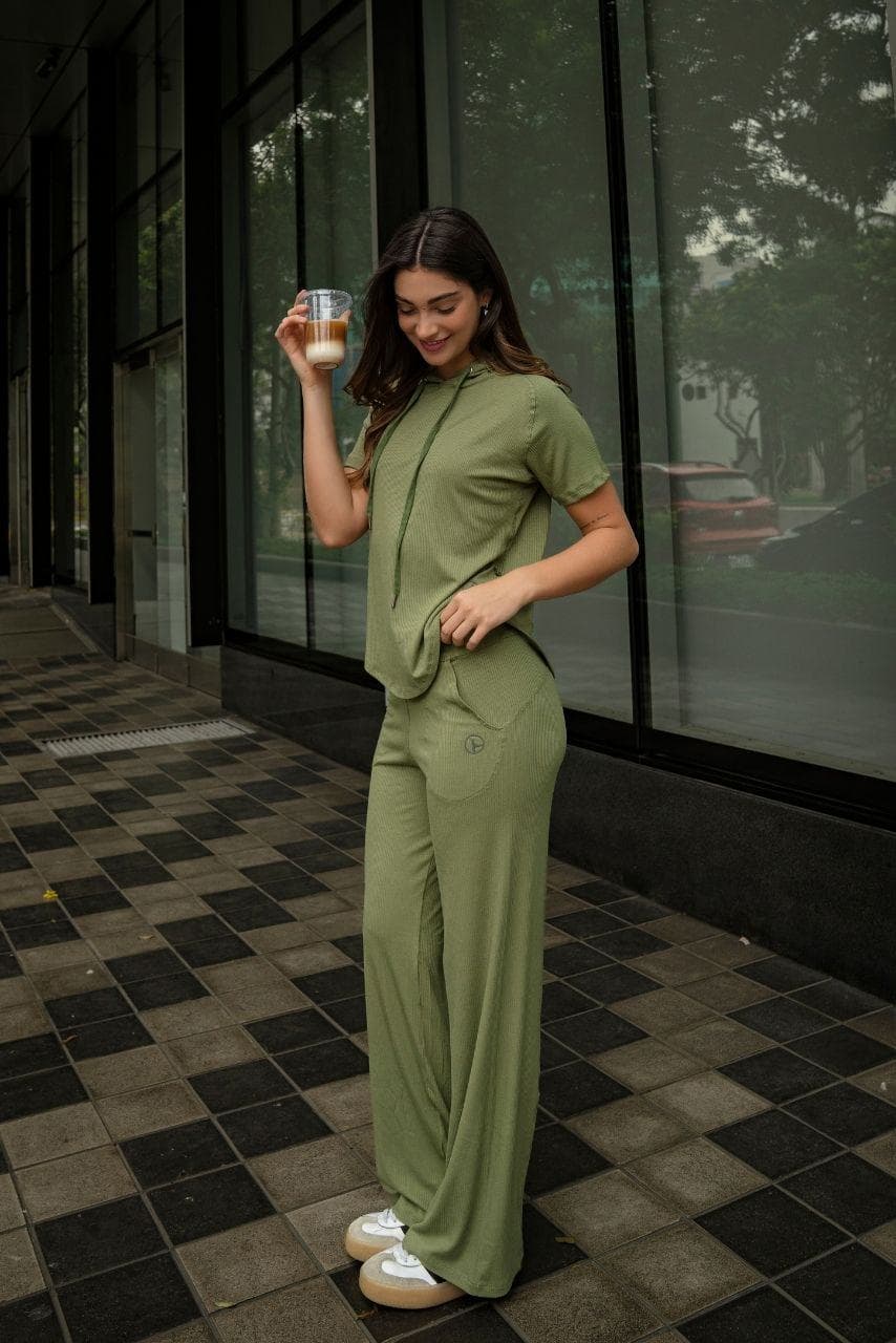 SET AGORA VERDE OLIVO (POLO + PALAZZO)