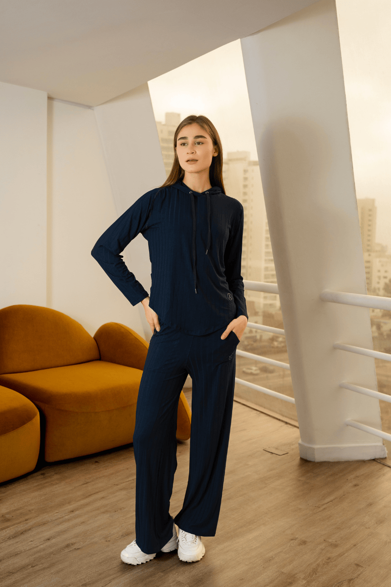 SET AGORA AZUL MARINO (POLERA + PALAZZO)