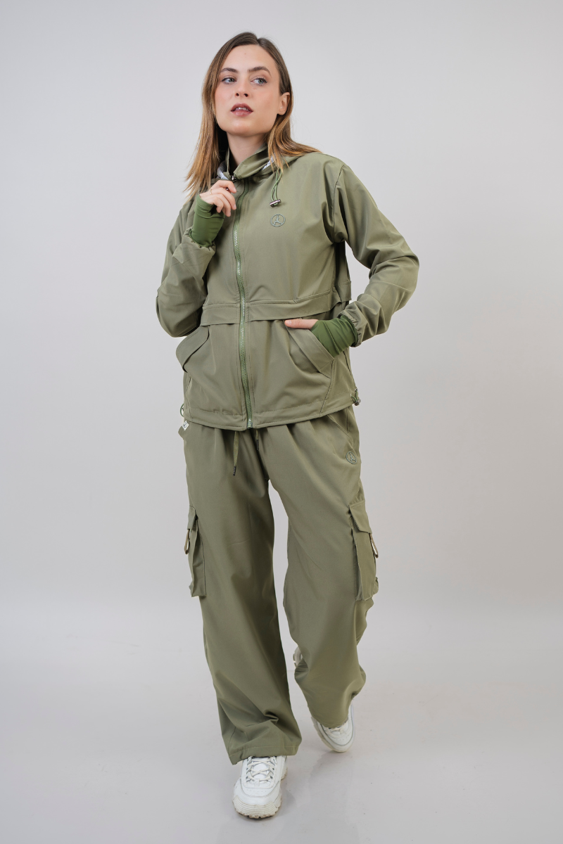 SET OVERTRIP VERDE OLIVO (CASACA + CARGO)