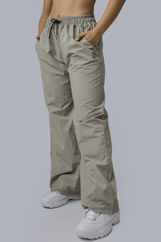 PANTALON PALAZZO VERDE OLIVO
