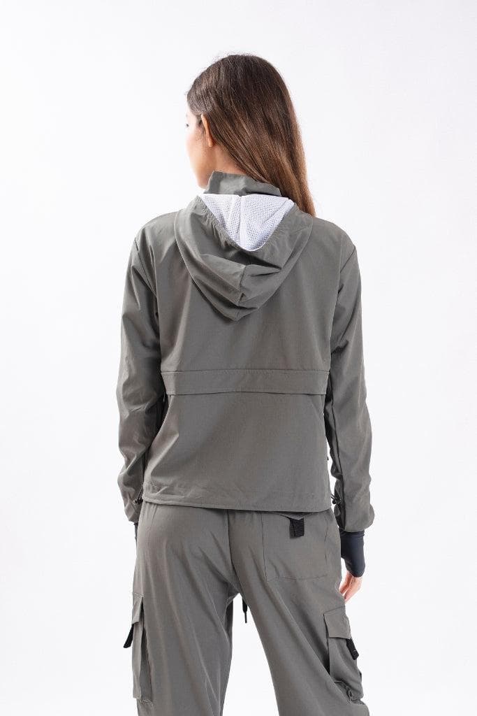 CASACA CORTAVIENDO GRIS ARENA