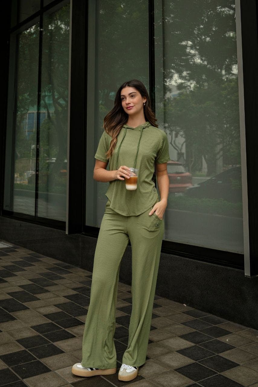 SET AGORA VERDE OLIVO (POLO + PALAZZO)