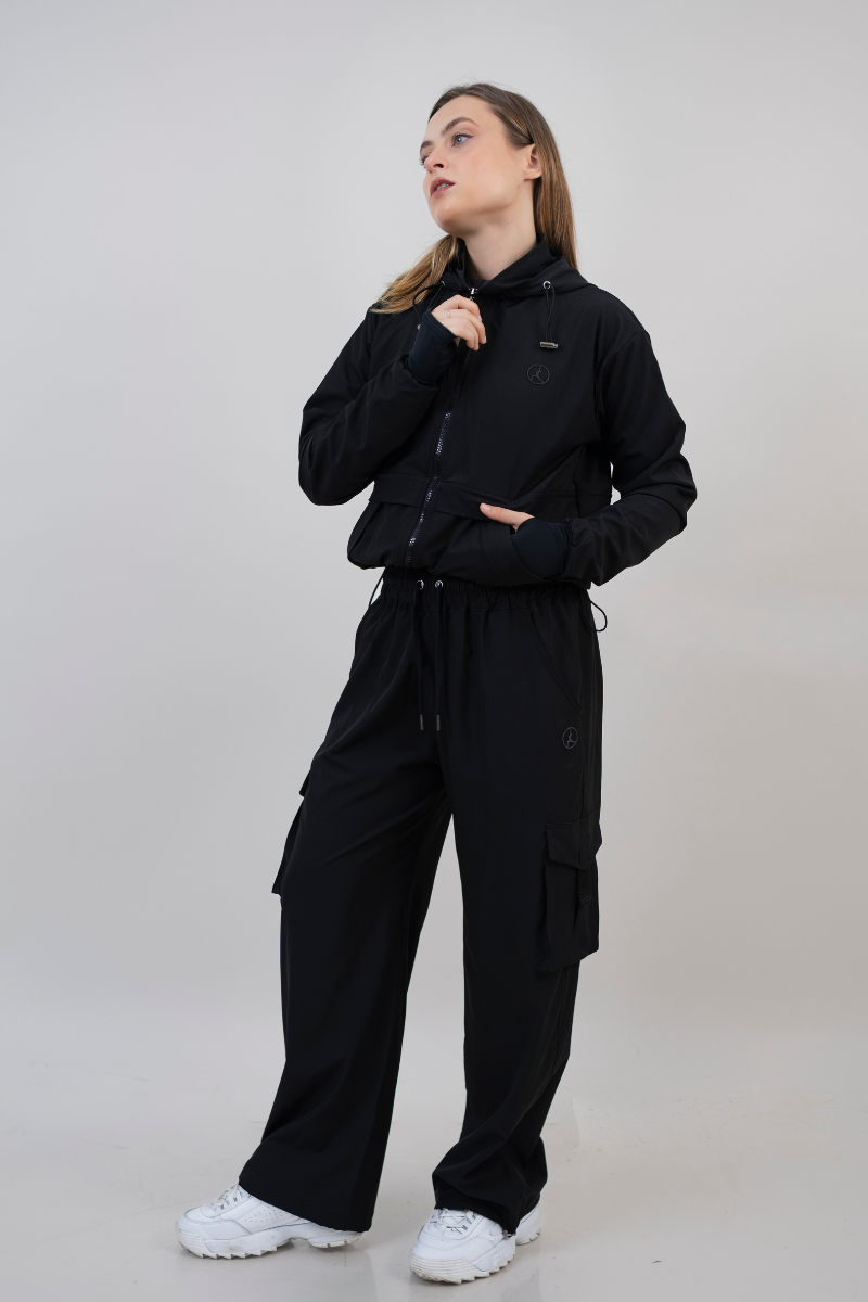 SET OVERTRIP NEGRO (CASACA + CARGO)