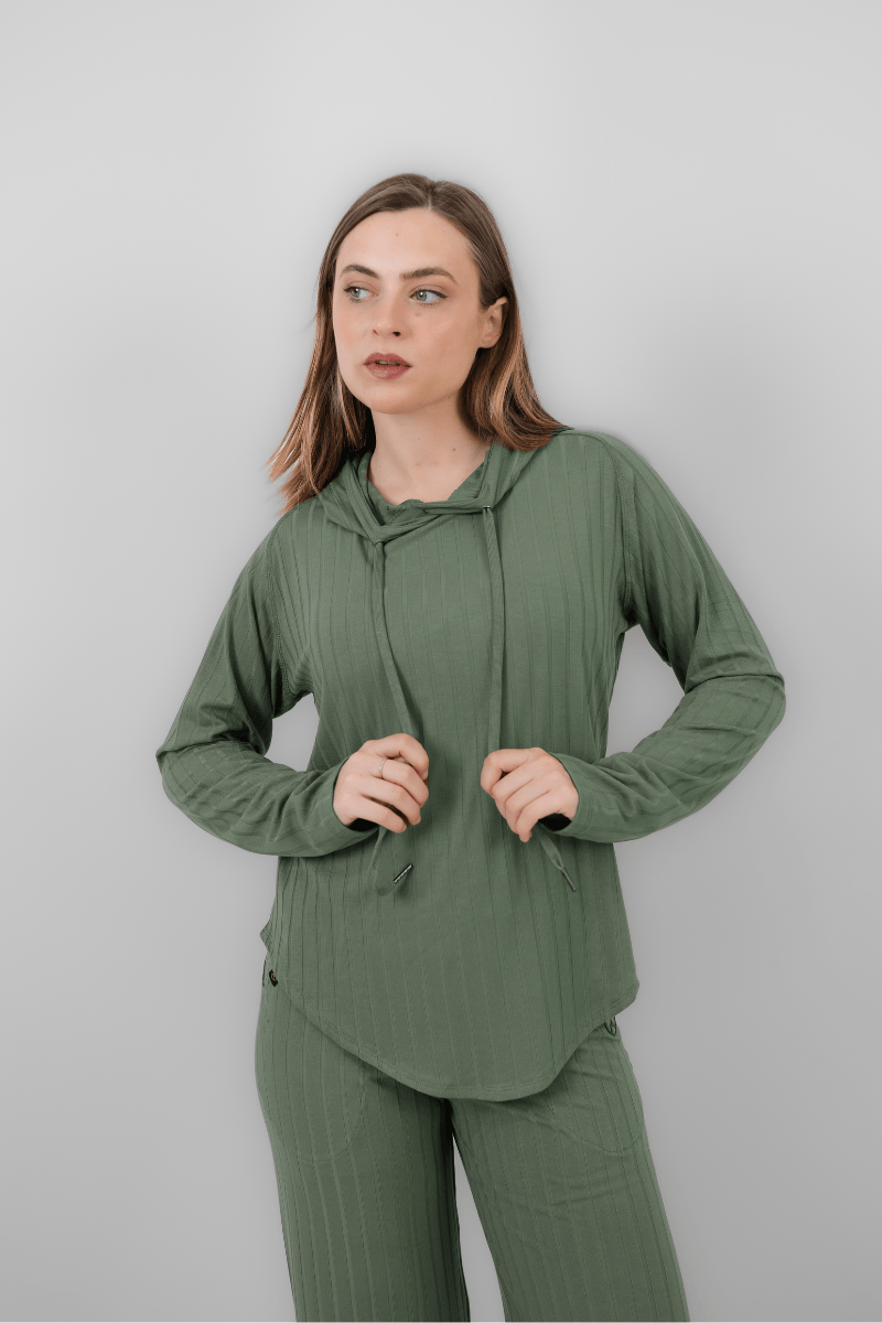 Pack Olivo: 01 set overtrip + 01 set agora (casaca, cargo, polera y palazzo)