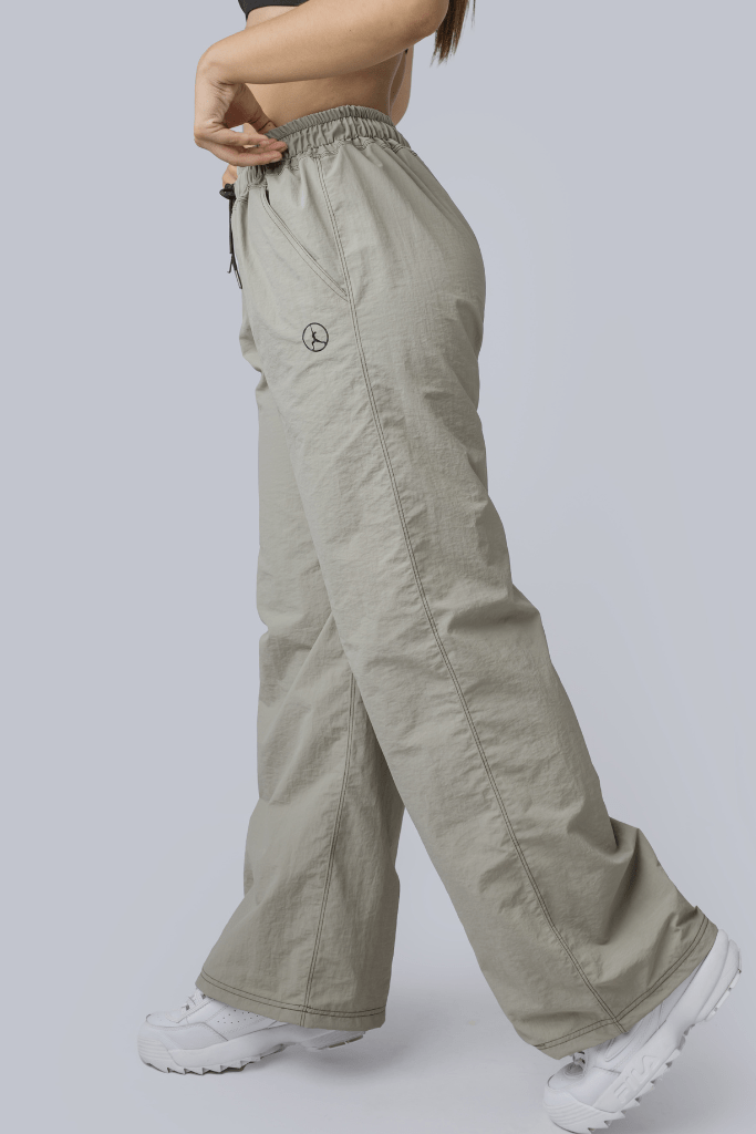 PANTALON PALAZZO VERDE OLIVO