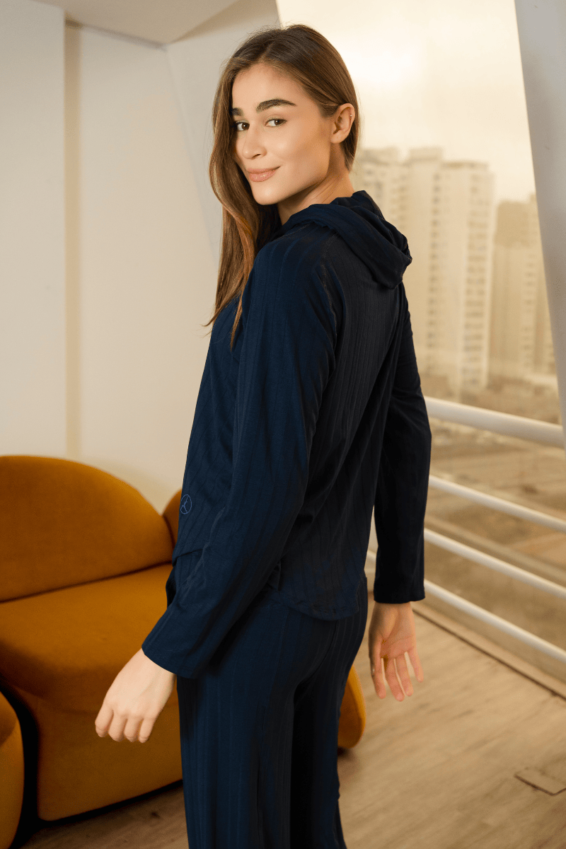 SET AGORA AZUL MARINO (POLERA + PALAZZO)