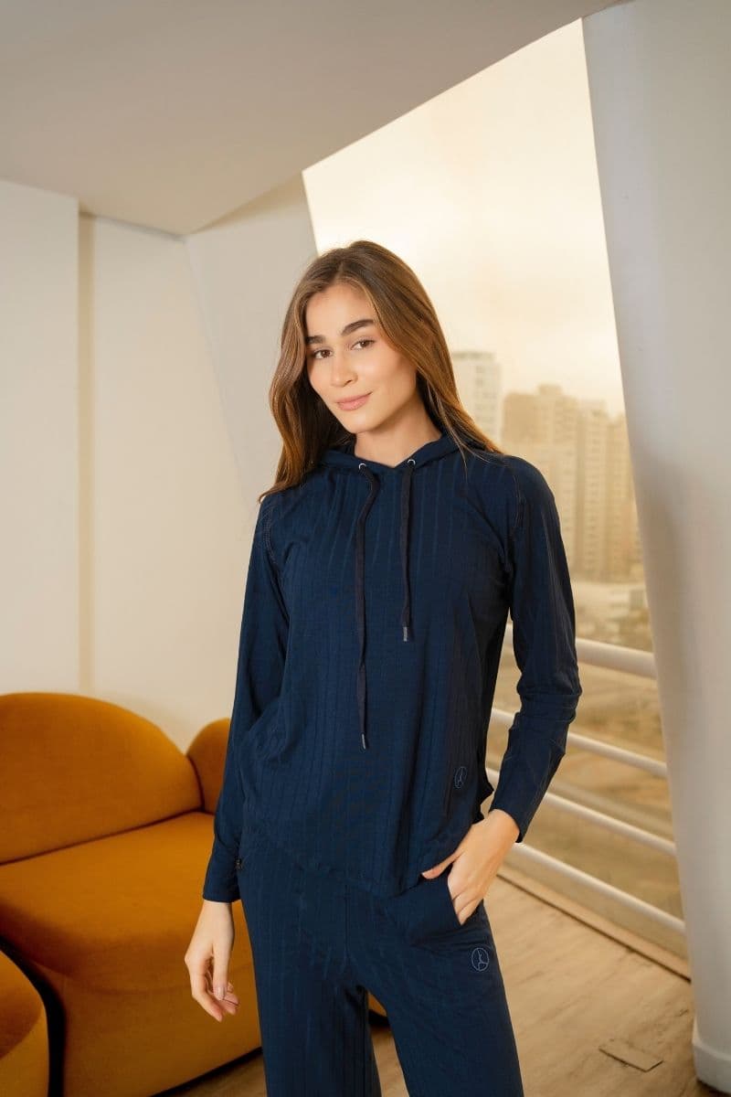 Pack Azul Marino Agora: Palazzo + Polera agora + Polo agora