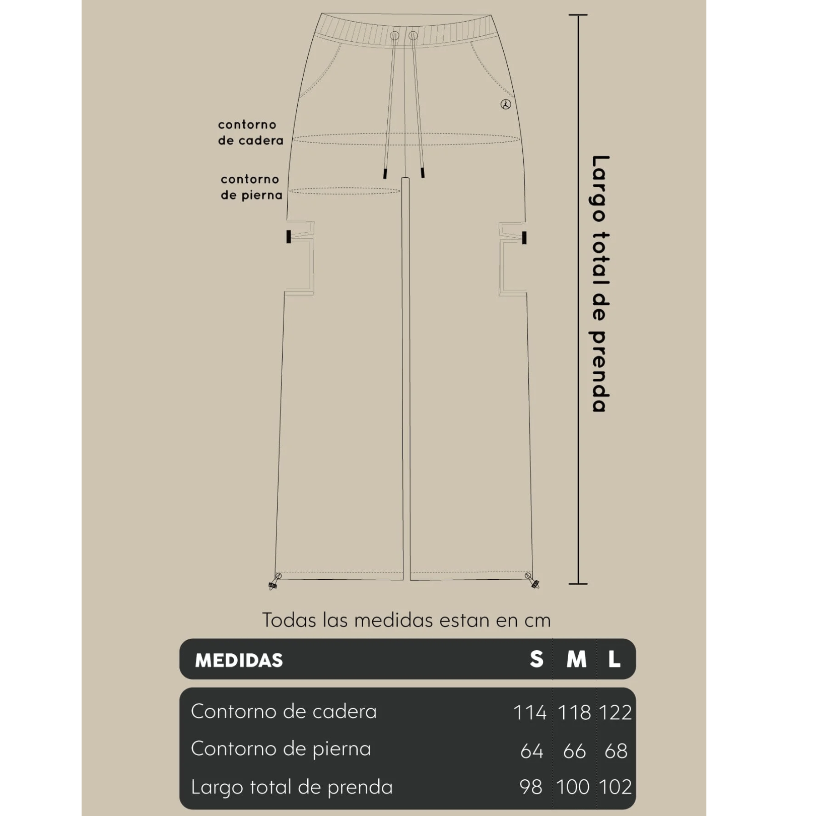 CARGO OVER PANT GRIS ARENA