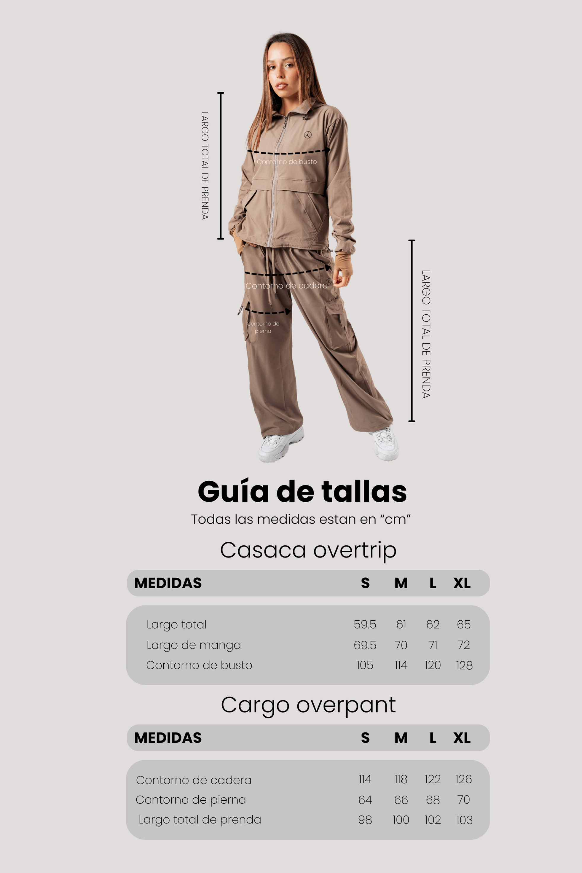 SET OVERTRIP GRIS OSCURO (CASACA + CARGO)