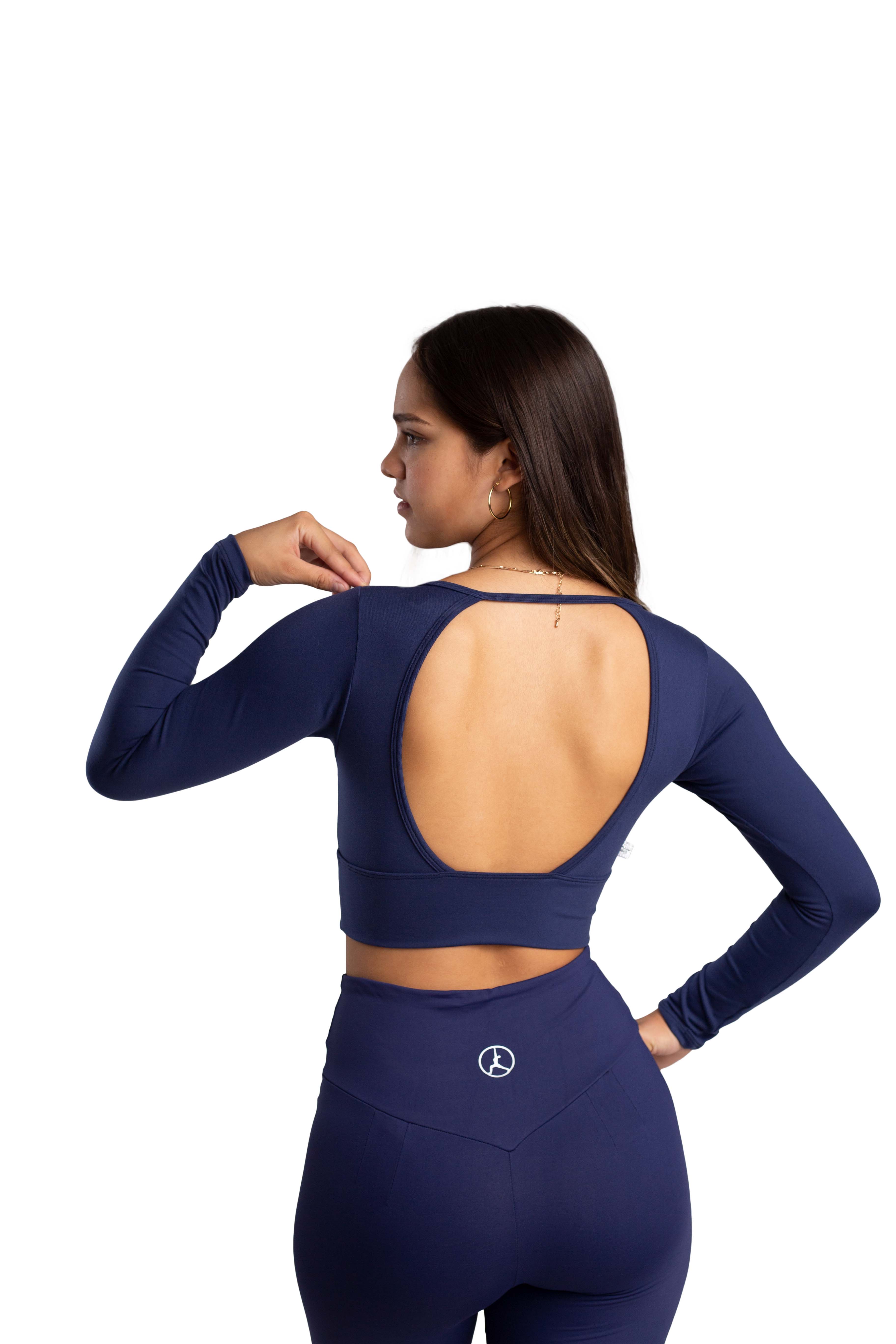 TOP LONG AZUL MARINO