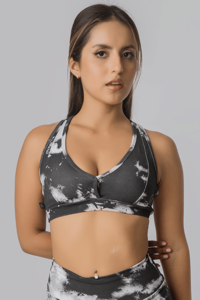 TOP FIT TIE DYE BLACK