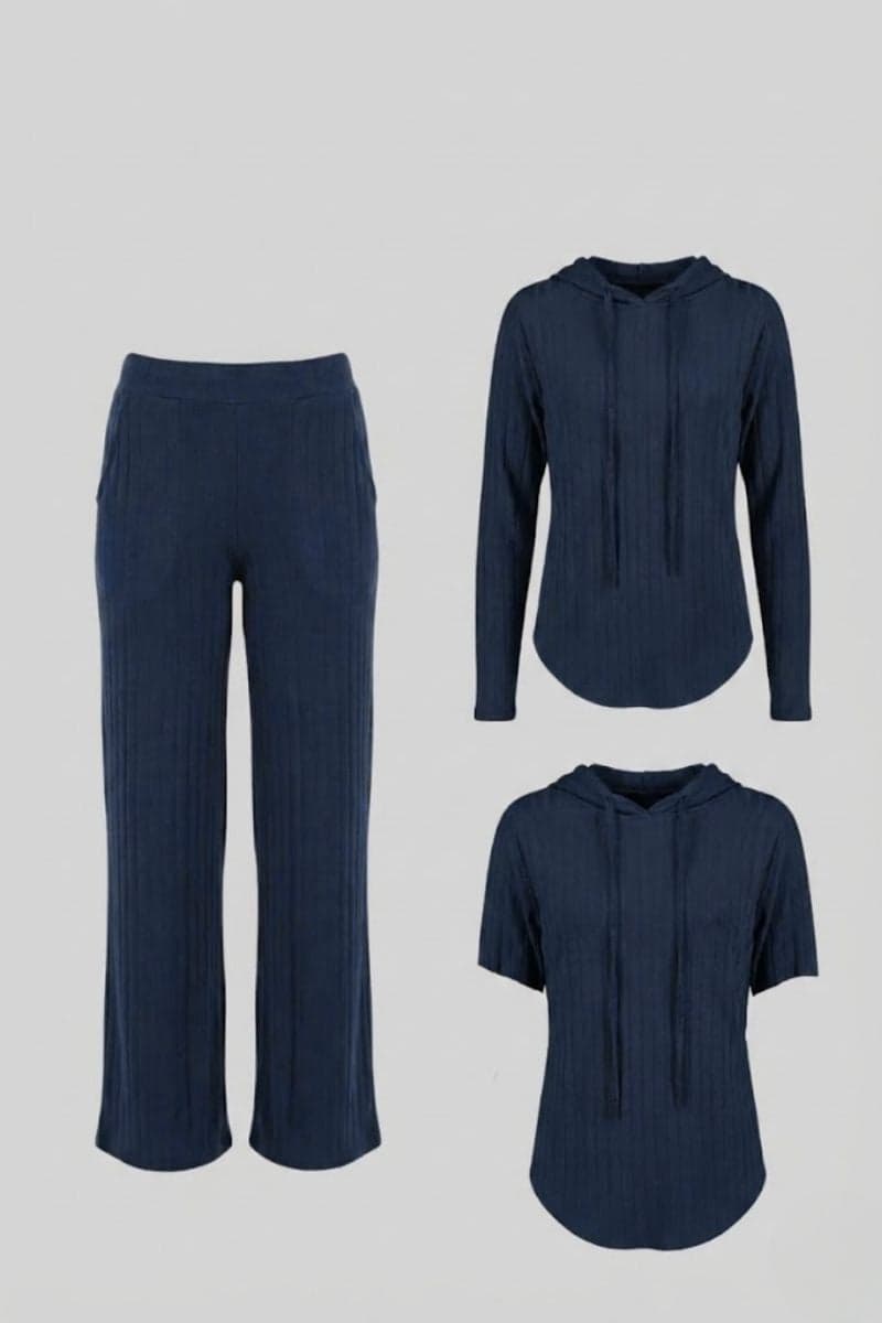 Pack Azul Marino Agora: Palazzo + Polera agora + Polo agora