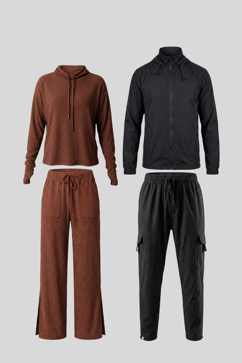 Pack: 01 Set Comfy + 01 Set Explorer (1 polera + 1 palazzo + 1 casaca + 1 cargo)