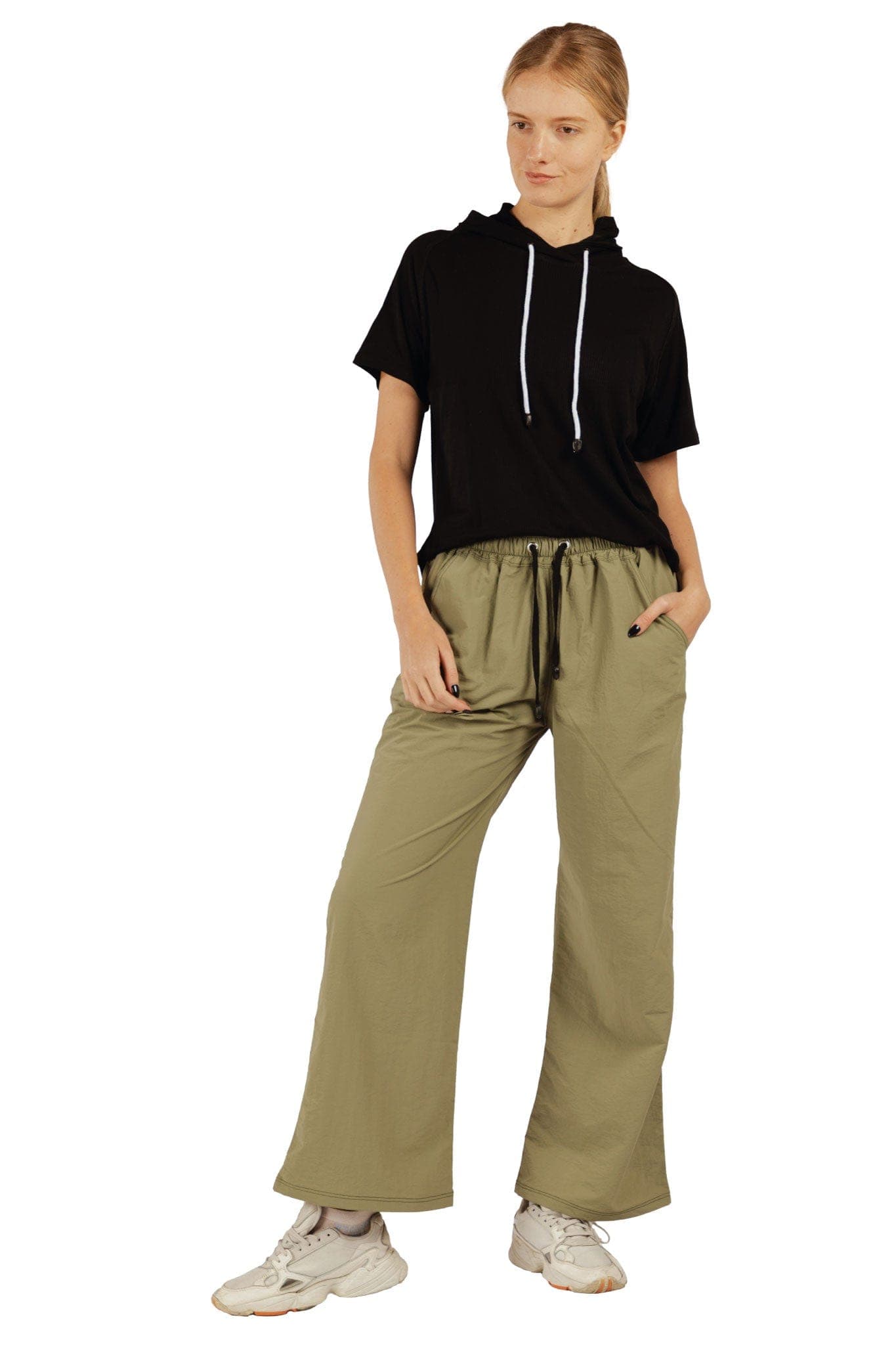 PANTALON PALAZZO VERDE