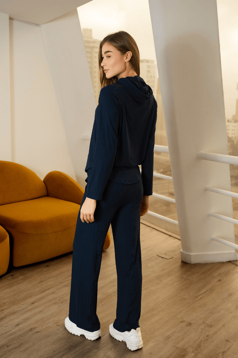 SET AGORA AZUL MARINO (POLERA + PALAZZO)