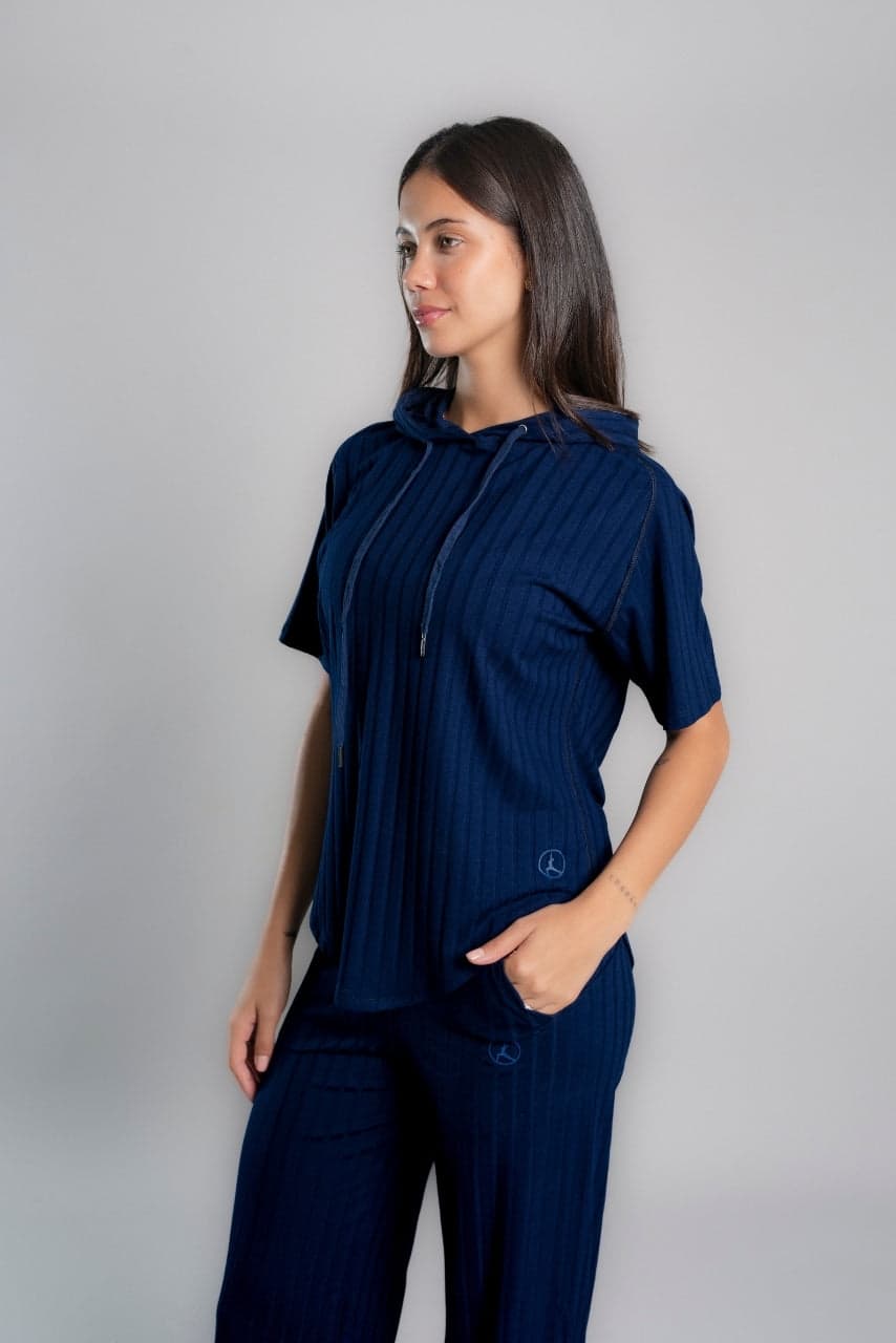 SET AGORA AZUL MARINO (POLERA + PALAZZO)