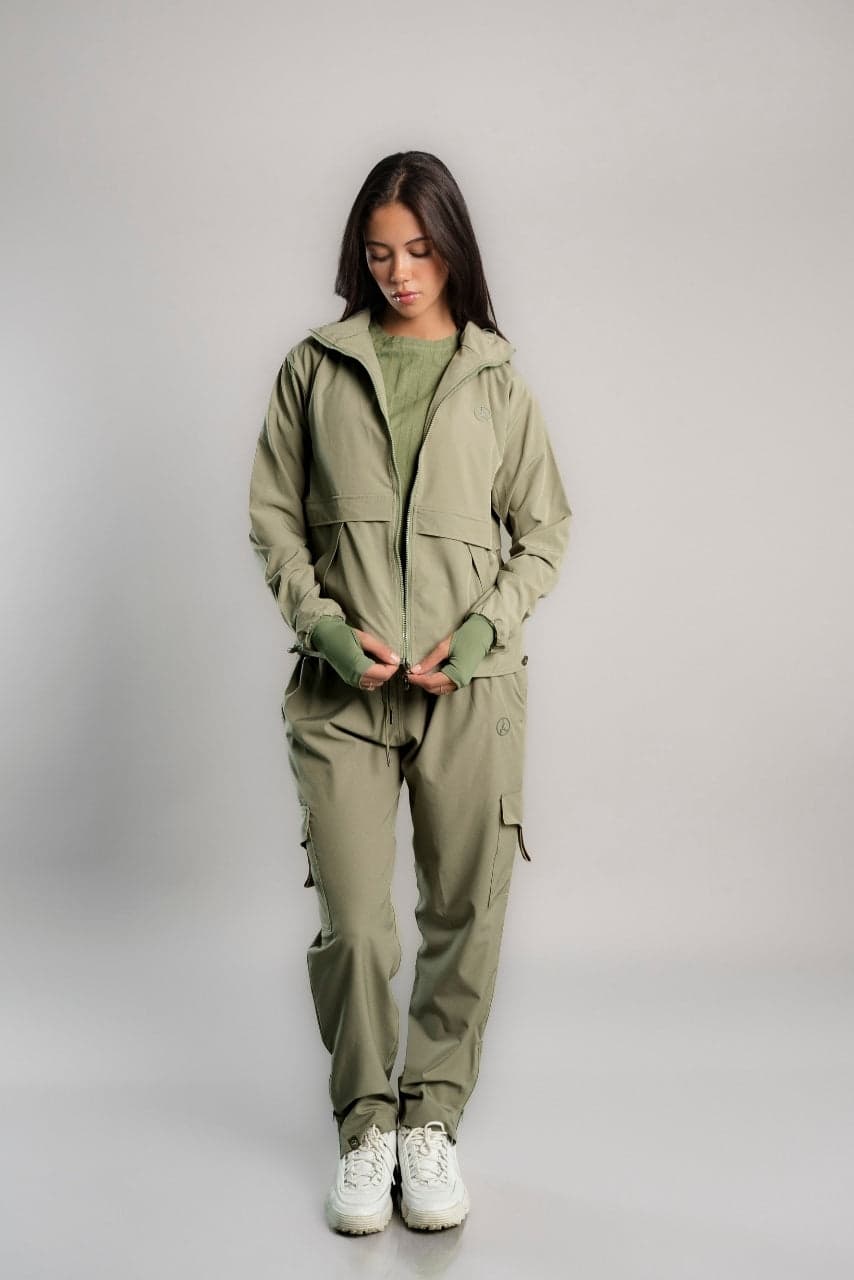 SET OVERTRIP PRO OLIVO (CASACA + CARGO)